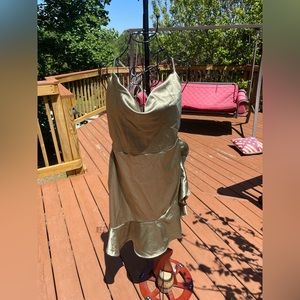 Metallic cocktail dress